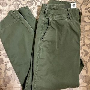 Olive Green Gap Chinos NWOT